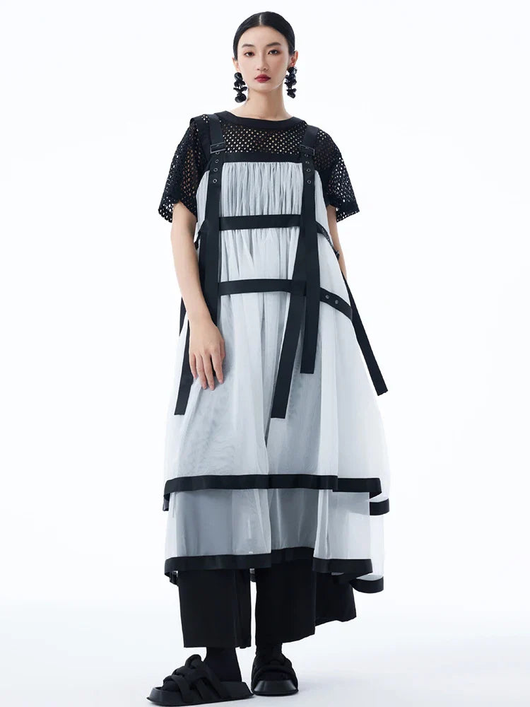 Sarigossion Sheer Layered Dress by Marigold Shadows