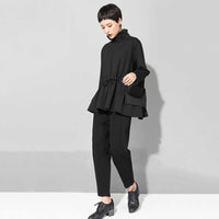 Marigold Shadows Hoodies & Sweatshirts Tsyua Drawstring Turtleneck Sweatshirt