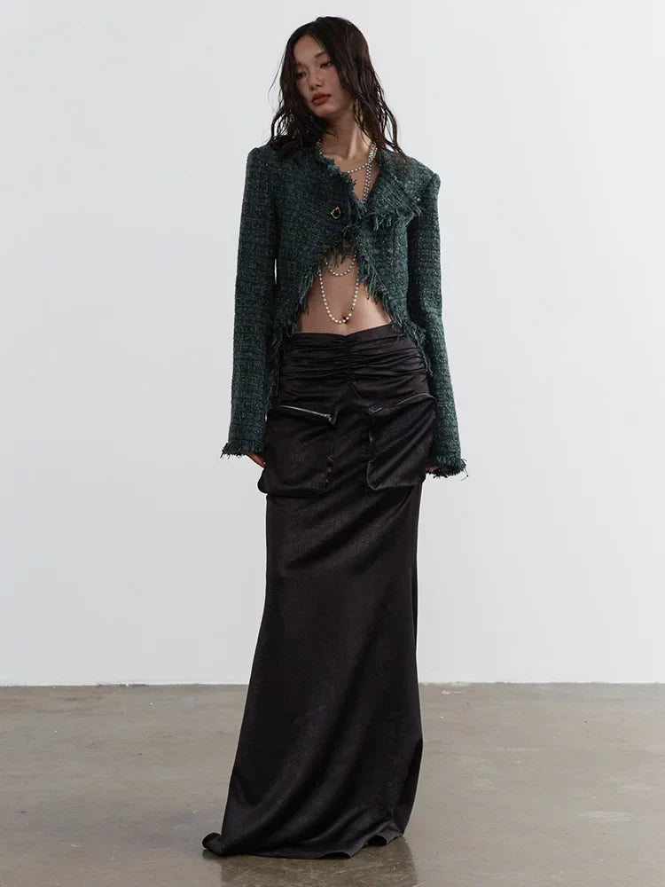 Full view of Marriagie Frayed Tweed Jacket