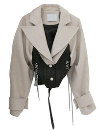 Marigold Shadows Jackets Merkauna Two Toned Jacket