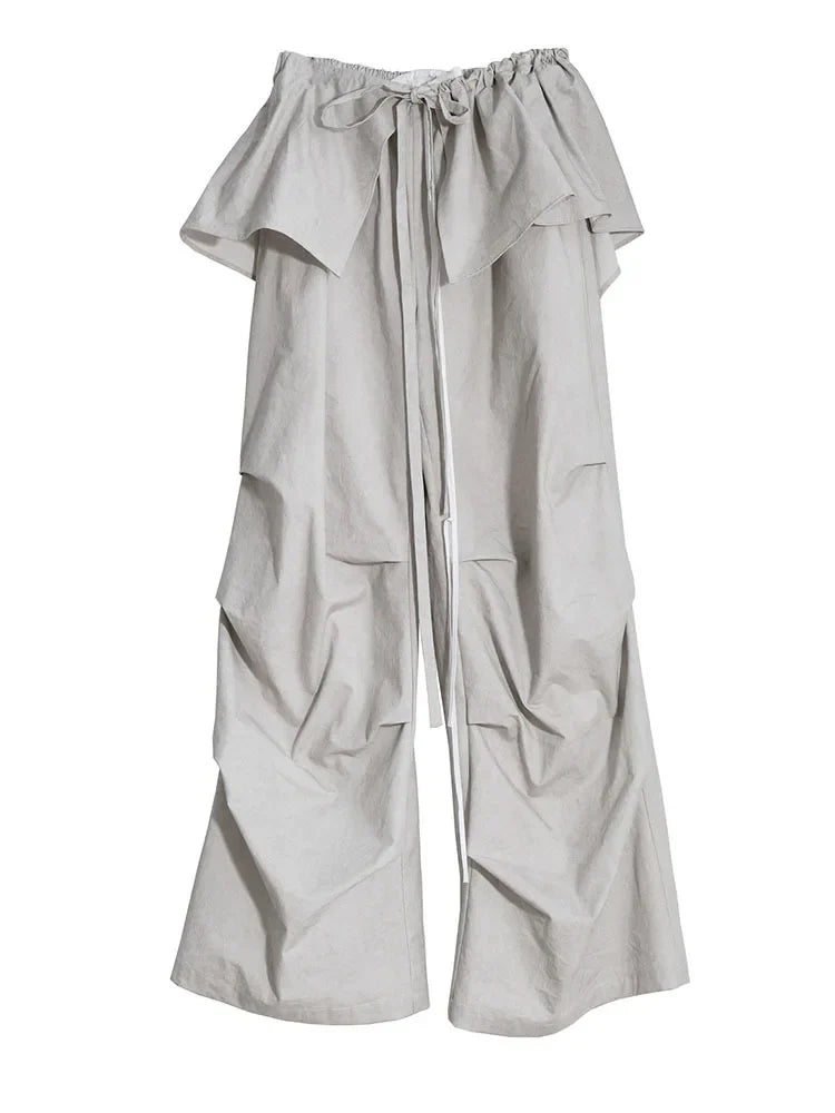Marigold Shadows Pants Hantuki Drawstring Layered Pants