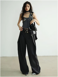 Marigold Shadows Pants Reesthu Pleated Pants