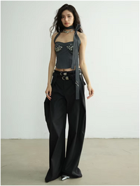 Marigold Shadows Pants Reesthu Pleated Pants