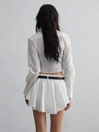 Back view of Faroush Button Up Blouse