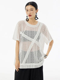 Marigold Shadows Shirts *** Izicaya Sheet Lace Shirt