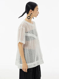 Marigold Shadows Shirts *** Izicaya Sheet Lace Shirt