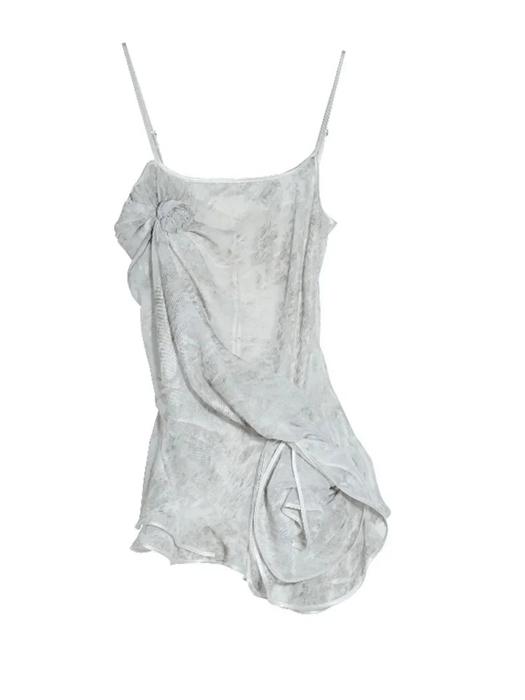 Marigold Shadows Shirts *** Tulletoo Sheer Floral Tank