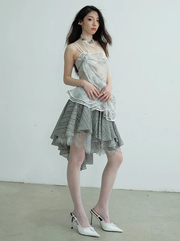 Marigold Shadows Shirts *** Tulletoo Sheer Floral Tank