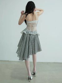 Marigold Shadows Shirts *** Tulletoo Sheer Floral Tank