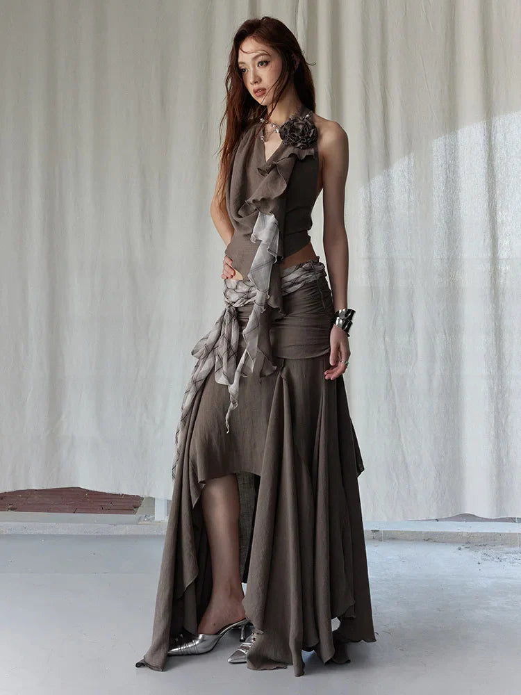 Marigold Shadows Skirts *** Burnn Layered Skirt