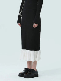 Chambrey Cutout Skirt 