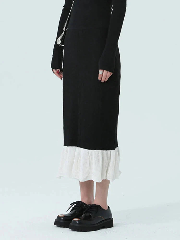 Chambrey Cutout Skirt 