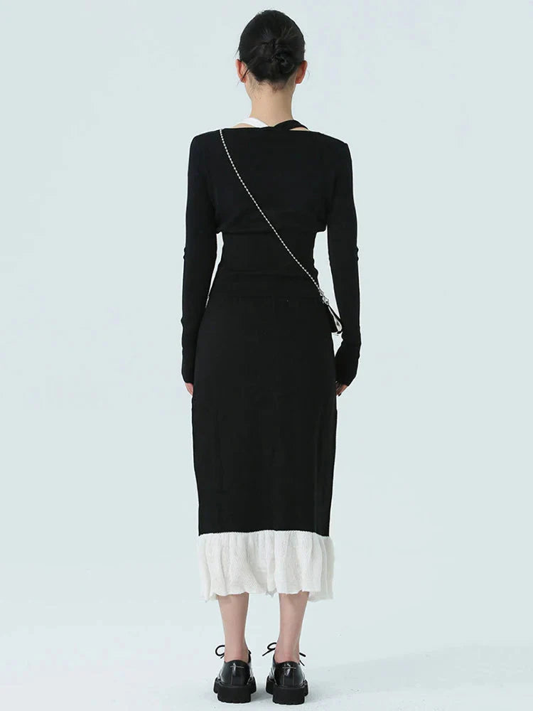 Chambrey Cutout Skirt 