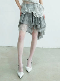 Marigold Shadows Skirts *** Charlie Layered Ruffle Skirt