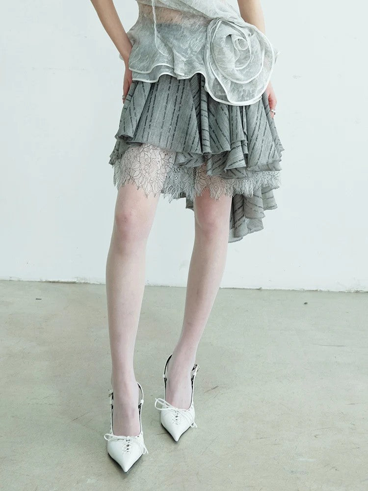 Marigold Shadows Skirts *** Charlie Layered Ruffle Skirt