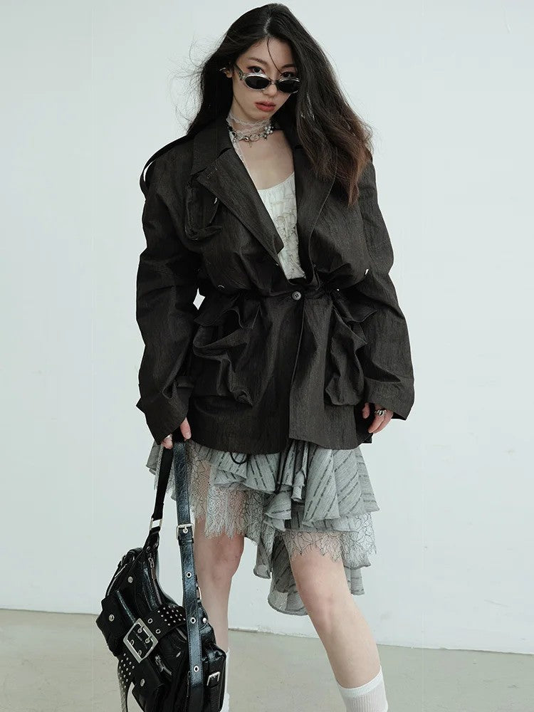 Marigold Shadows Skirts *** Charlie Layered Ruffle Skirt