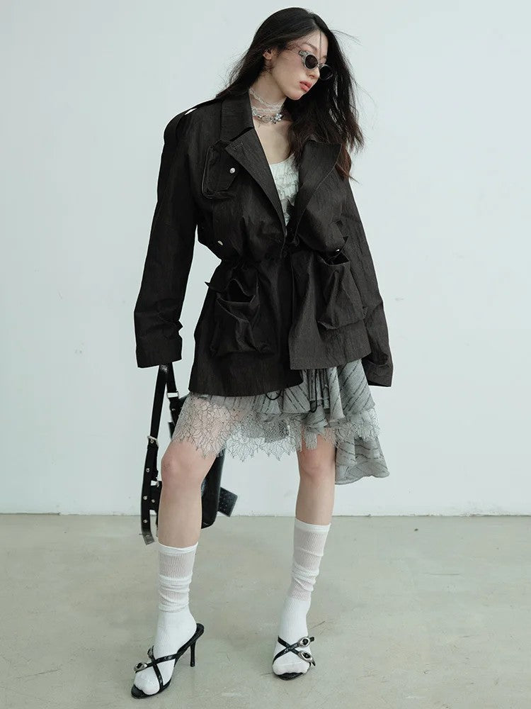 Marigold Shadows Skirts *** Charlie Layered Ruffle Skirt