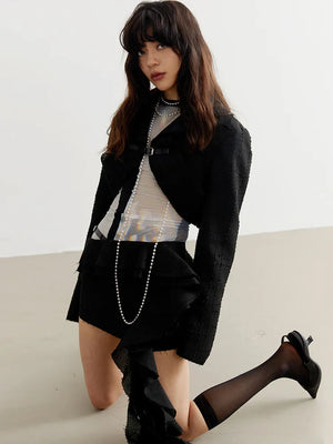 Manello Ruffle Mini Skirt