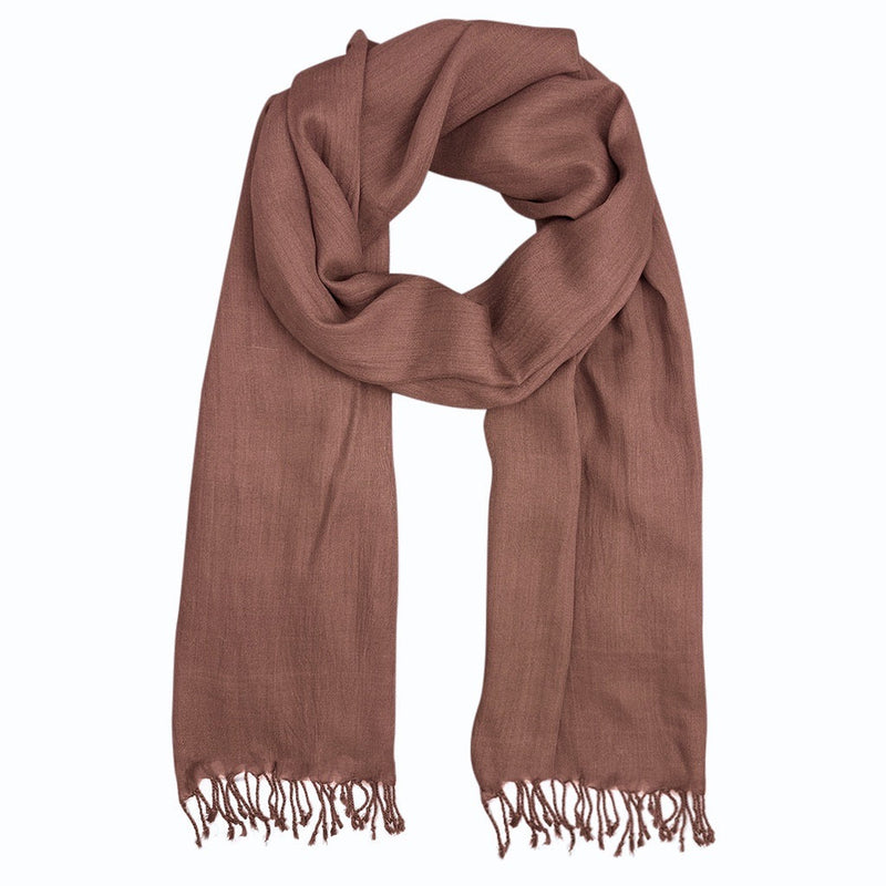 Rosewood bamboo wrap scarf