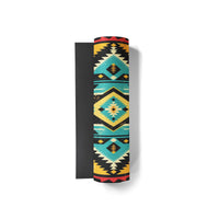 multi colored yoga mat