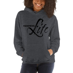 Womens Hoodie - Pullover Sweatshirt - Black Graphic/phenomenal Life