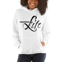 Womens Hoodie - Pullover Sweatshirt - Black Graphic/phenomenal Life