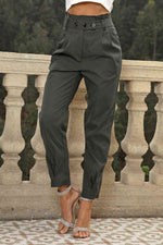 High Waist Cropped Pants