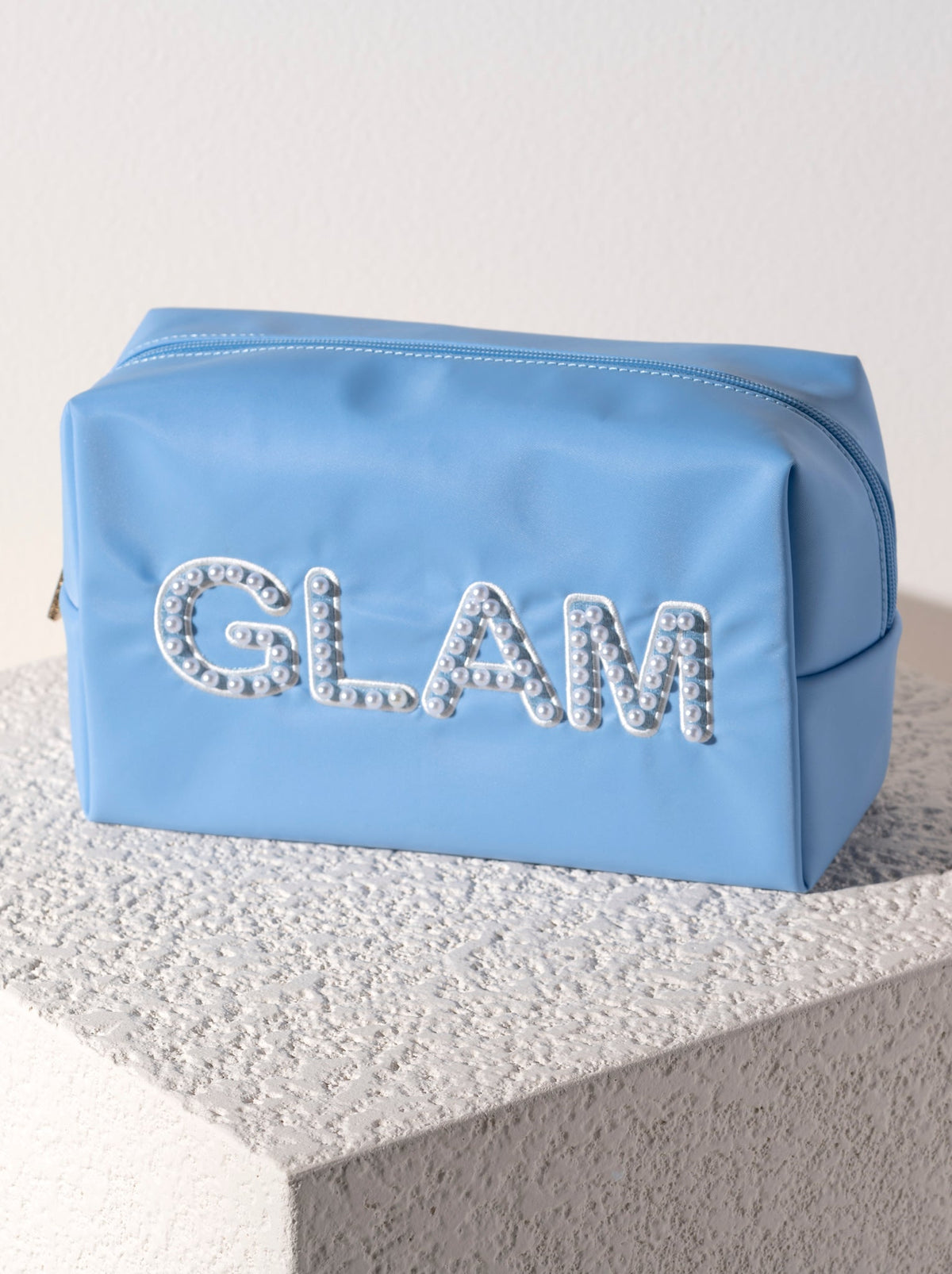 Shiraleah &quot;Glam&quot; Zip Pouch, Sky by Shiraleah
