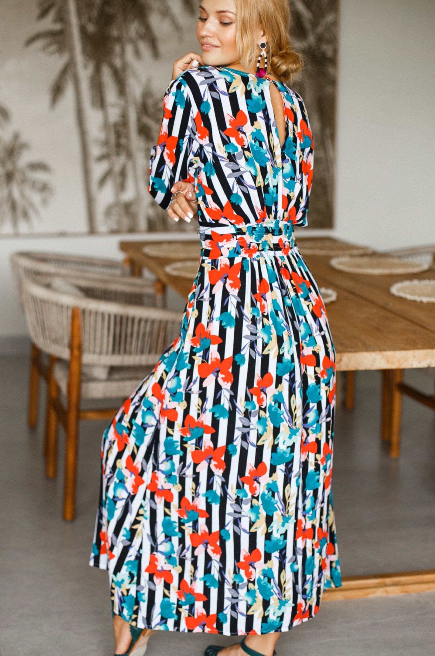 Whisper Light Button up Midi Dress by ELF - East Hills Casuals