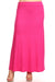 Plus size Solid high waisted a-line maxi skirt