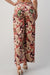 Zoom in view of the back of LIGHT WEIGHT CORDUROY FLORAL WIDE LEG PANTS