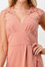 Lace Shoulder Overlap Dress