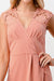 Lace Shoulder Overlap Dress