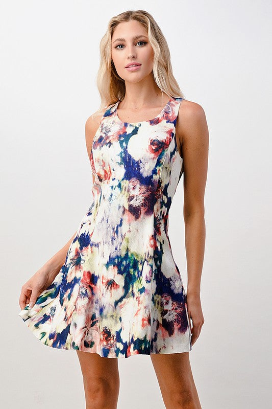 Printed Floral Dress