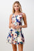 Oil Panting Floral Printed Fashion Dress