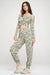 Jogger and Off shoulder top loung wear set leopard