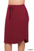PLUS SELF TIE TULIP HEM SKIRT WITH SIDE POCKETS