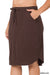 PLUS SELF TIE TULIP HEM SKIRT WITH SIDE POCKETS