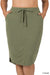 PLUS SELF TIE TULIP HEM SKIRT WITH SIDE POCKETS