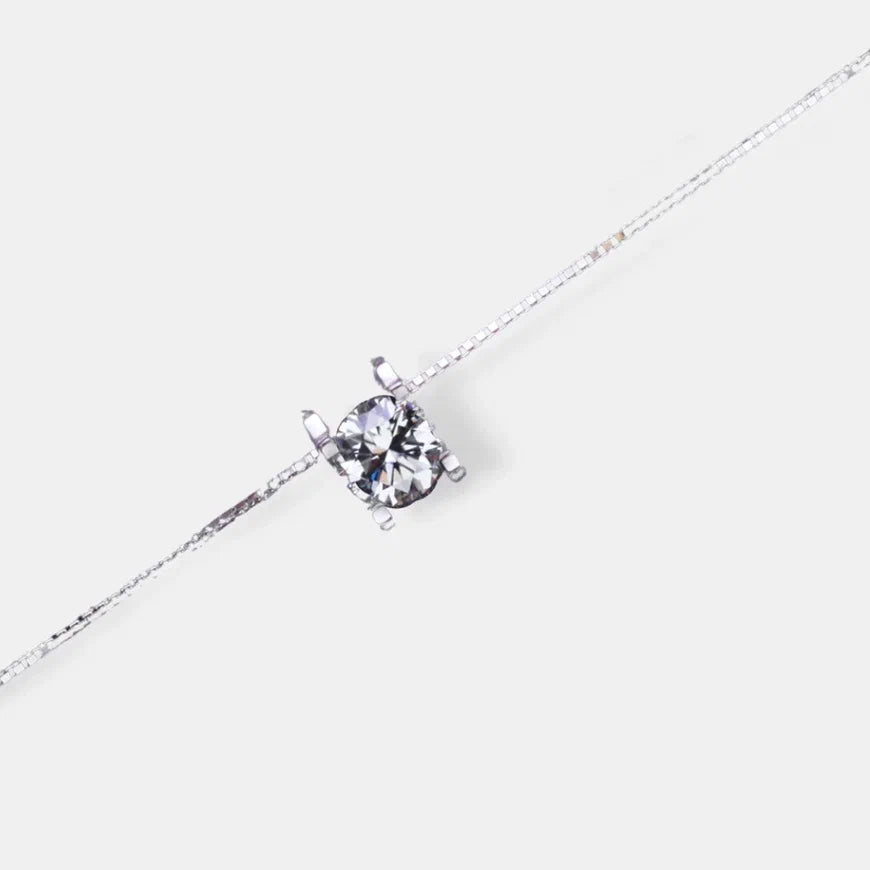 Square Moissanite Necklace by Pharah