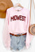 PLAID MIDWEST GRAPHIC SWEATSHIRT