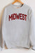 PLAID MIDWEST GRAPHIC SWEATSHIRT
