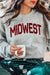 PLAID MIDWEST GRAPHIC SWEATSHIRT