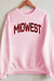 PLAID MIDWEST GRAPHIC SWEATSHIRT
