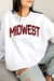 PLAID MIDWEST GRAPHIC SWEATSHIRT