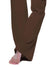 Photo of bottom half of Mid Waist Pants with Pockets-coffee brown