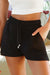 Women's Pocket Detailed French Terry Shorts with Side Slit