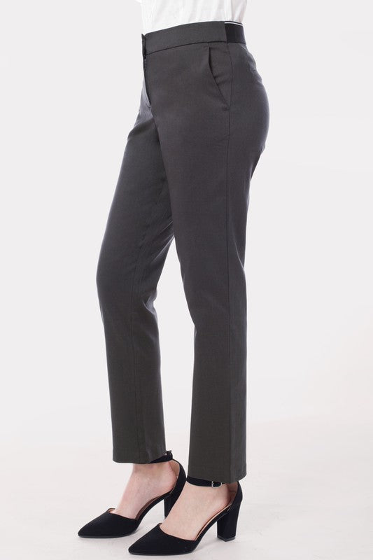 side view of Ultra Comfy Stretchy Office Slacks