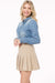 Plus Size Chambray Button Down Shirt