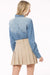 Plus Size Chambray Button Down Shirt